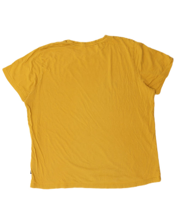 T-shirt grafica da uomo Puma Top 2XL cotone giallo
