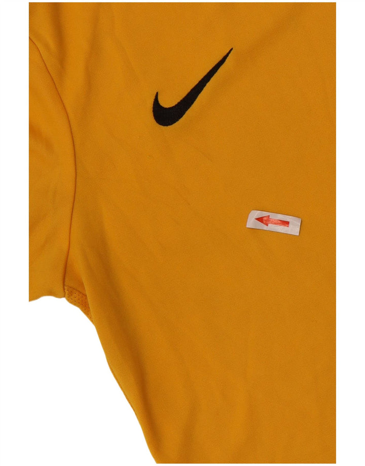 T-shirt da ragazzo Nike Dri Fit Top 12-13 anni Large Giallo in poliestere
