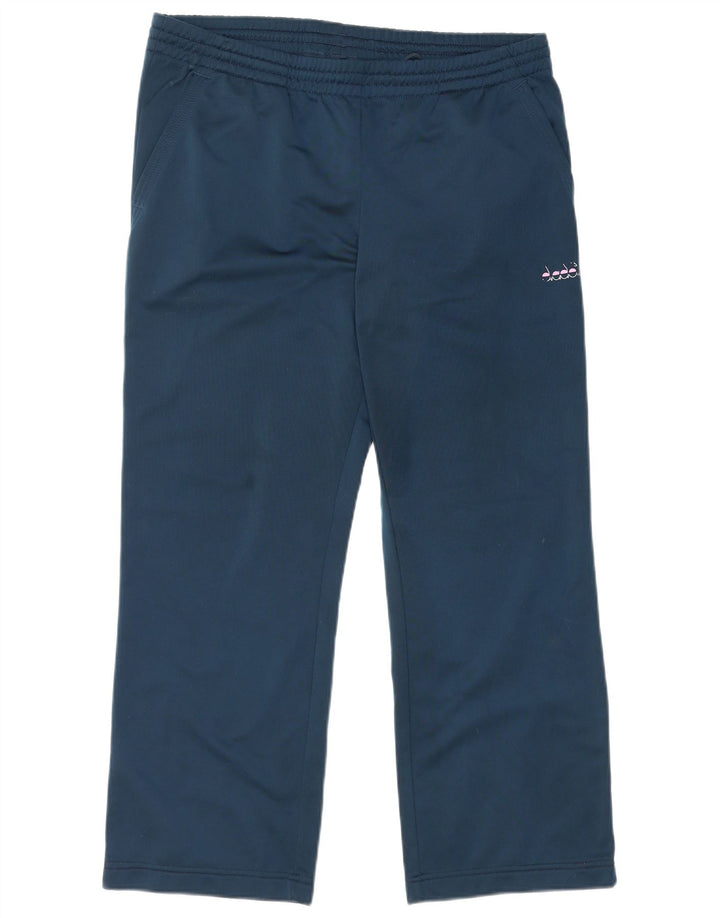 Pantaloni da tuta da donna Diadora UK 16 Large Blu Navy Poliestere