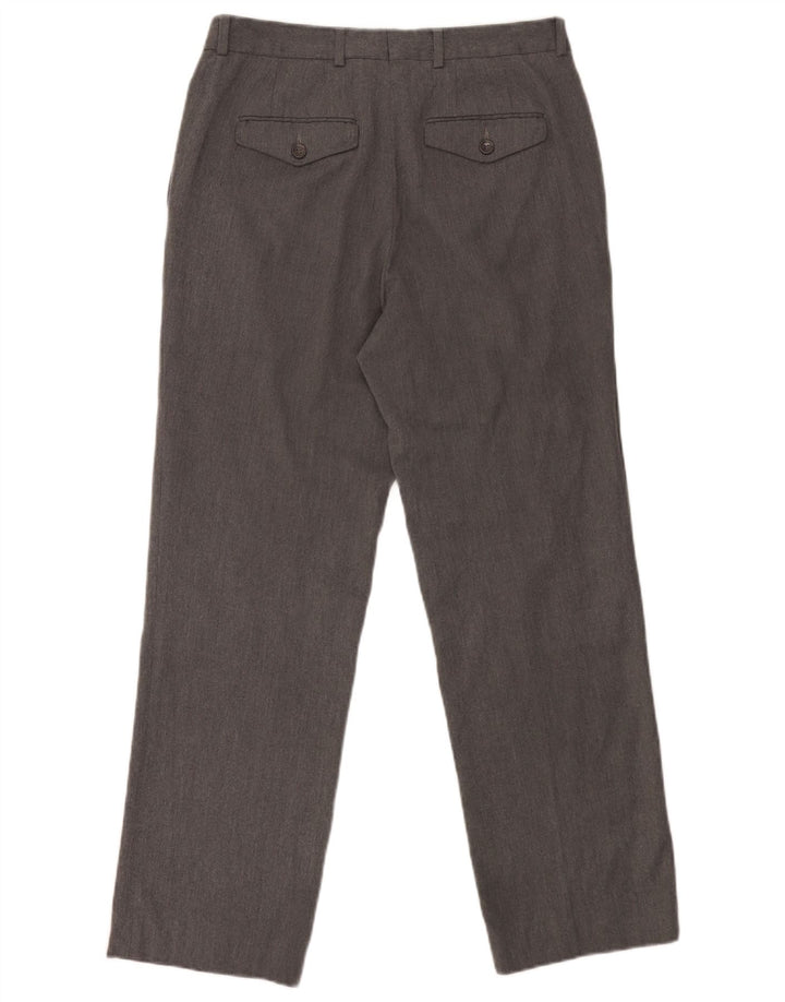 Pantaloni chino dritti da uomo Zara EU 40 medio W31 L29 poliestere grigio
