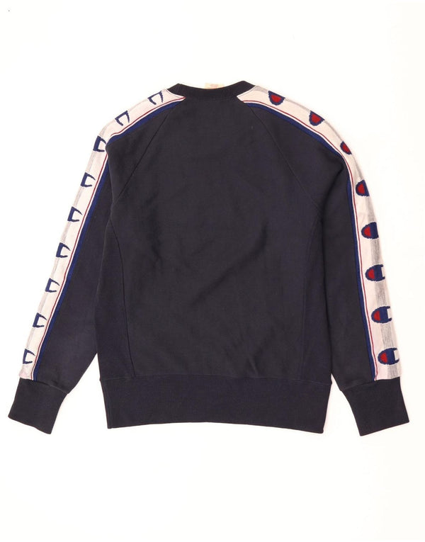 Felpa con grafica Champion Reverse Weave da uomo XS Blu Navy
