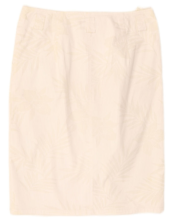 Gonna a tubino da donna Taifun W28 floreale bianco medio