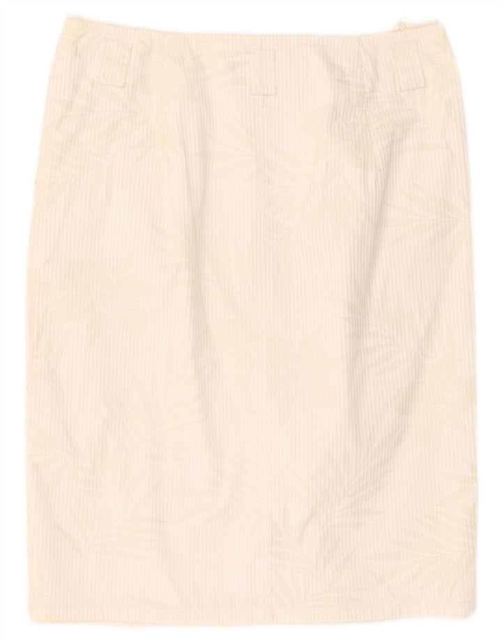 Gonna a tubino da donna Taifun W28 floreale bianco medio