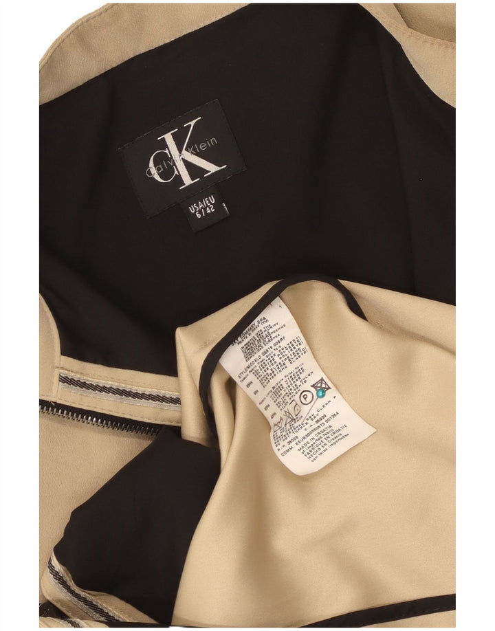 Cappotto da donna Calvin Klein EU 42 Large Beige Poliestere