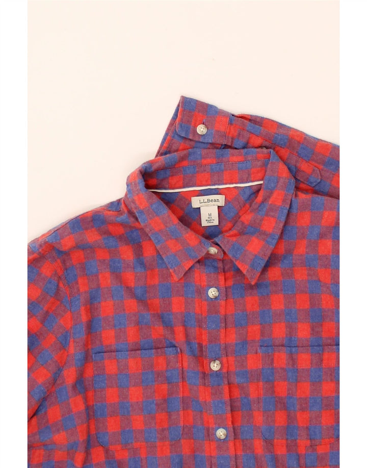 L.L.BEAN Womens Shirt UK 14 Medium Red Check Vintage L.L.Bean and Second-Hand L.L.Bean from Messina Hembry 