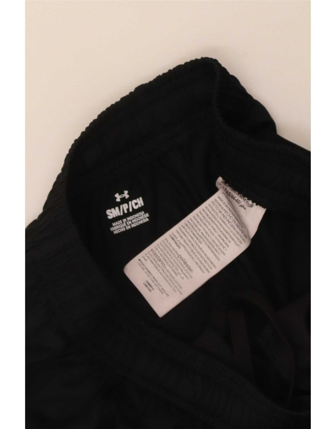 Pantaloni da tuta da uomo Under Armour piccoli in poliestere nero