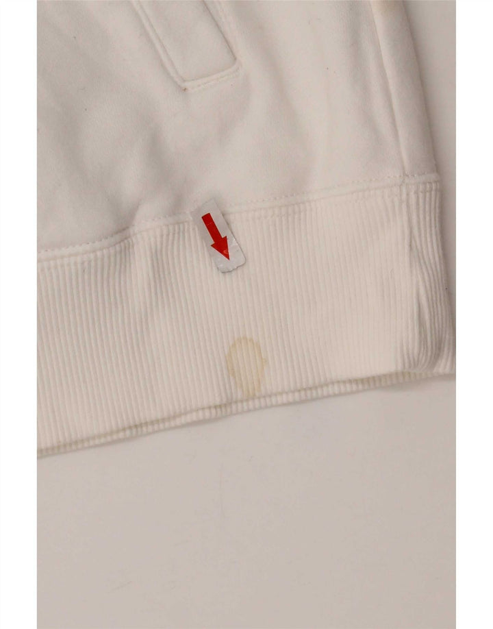 Giacca da ginnastica grafica da donna Nike UK 14 cotone bianco medio