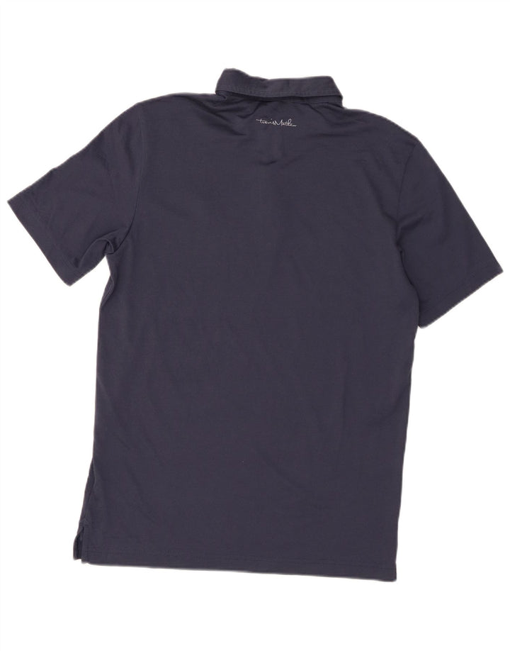 Polo grafica da uomo Travis Mathew piccola in cotone blu navy