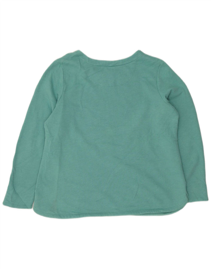 Felpa oversize da donna IZOD UK 18 XL cotone turchese
