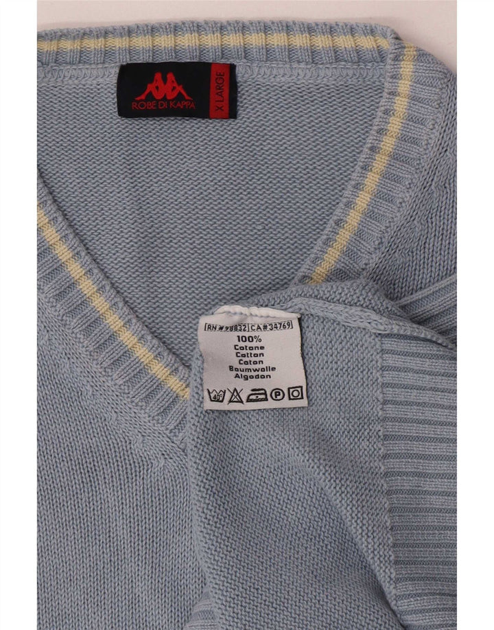 Canotta da uomo Kappa XL in cotone blu