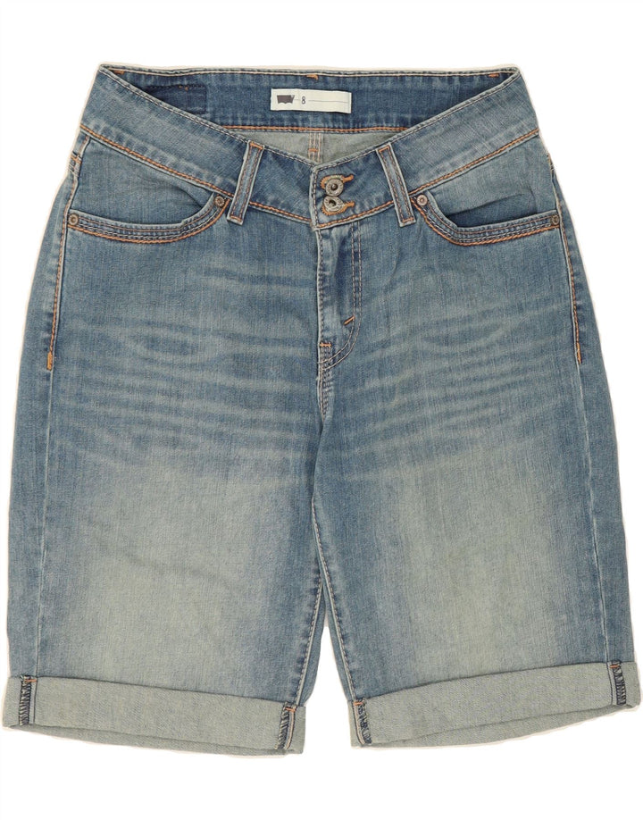 LEVI'S Womens Denim Shorts US 8 Medium W28 Blue Cotton Vintage Levi's and Second-Hand Levi's from Messina Hembry 