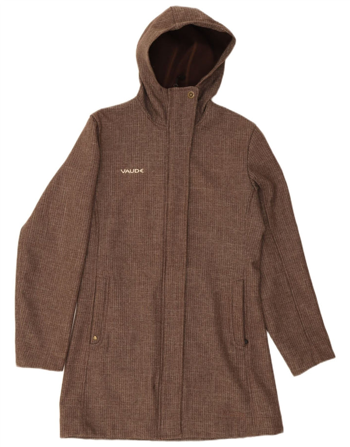 Cappotto con cappuccio da donna Vaude EU 38 piccolo poliestere marrone