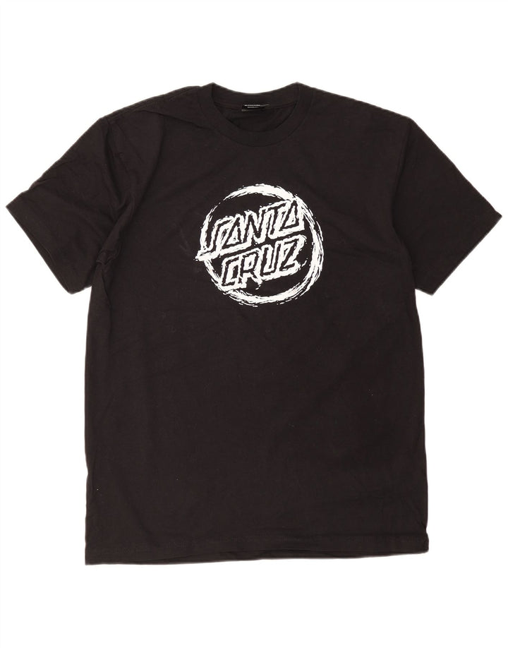 T-shirt grafica da uomo Santa Cruz Top nera media