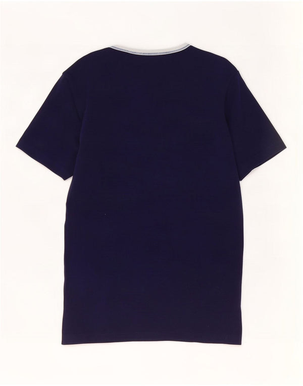 T-shirt da donna Kappa Top UK 12 medio blu navy in cotone