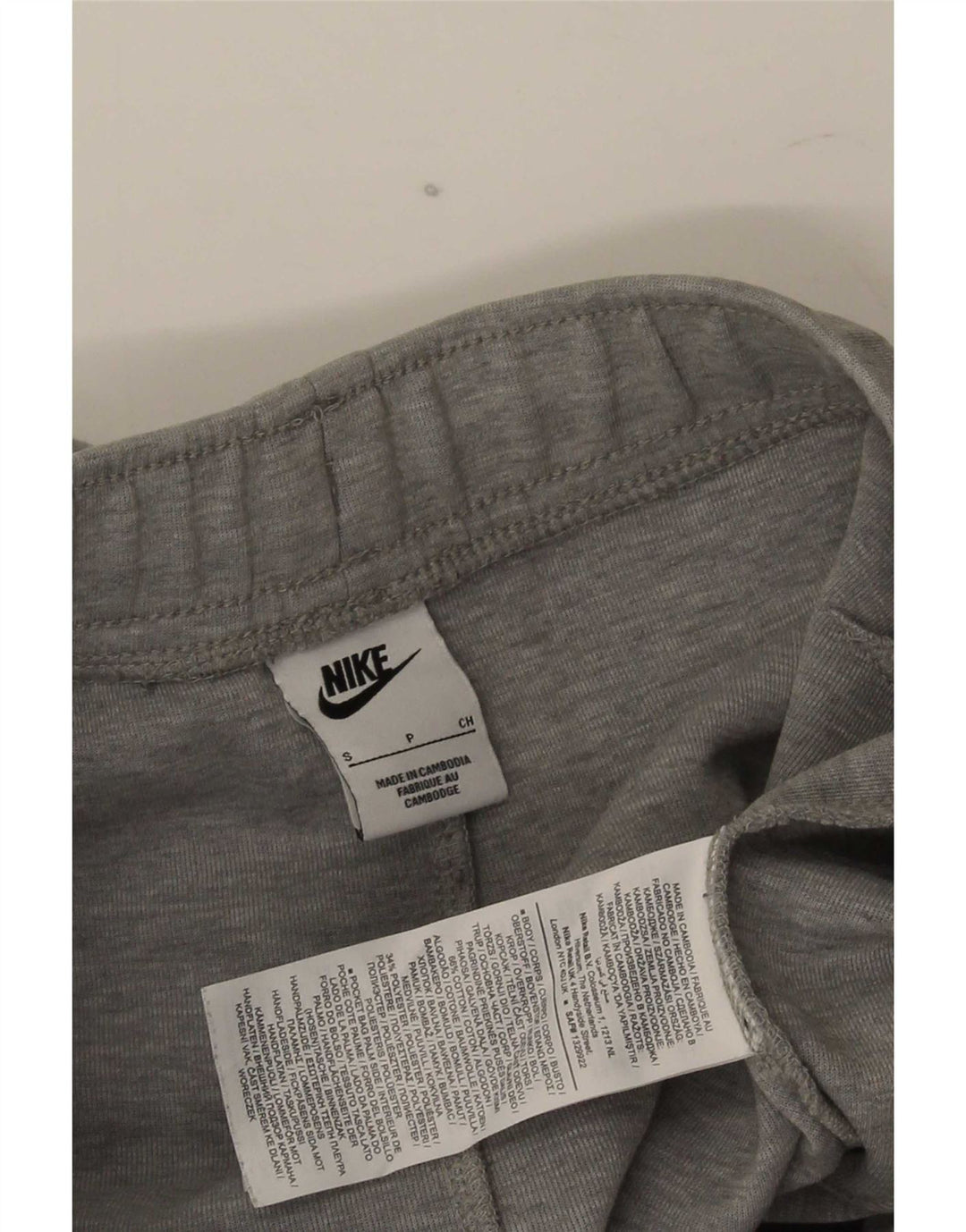 Pantaloni da tuta da uomo Nike Joggers piccoli in cotone grigio