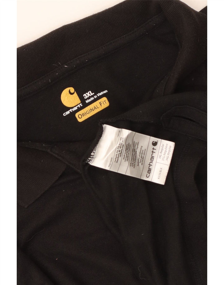 Polo CARHARTT da uomo dalla vestibilità originale 3XL poliestere nero