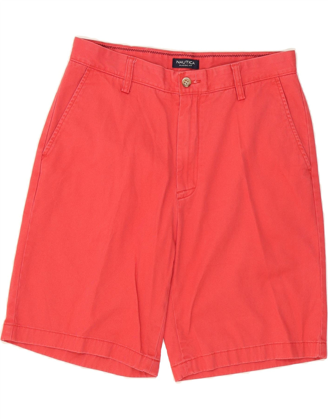 NAUTICA Mens Classic Fit Chino Shorts W32 Medium  Red Cotton Vintage Nautica and Second-Hand Nautica from Messina Hembry 