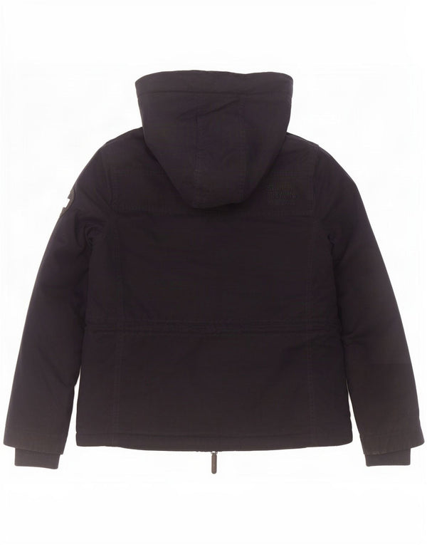 Giacca a vento da donna con cappuccio Windparka Superdry UK 14 medio blu navy