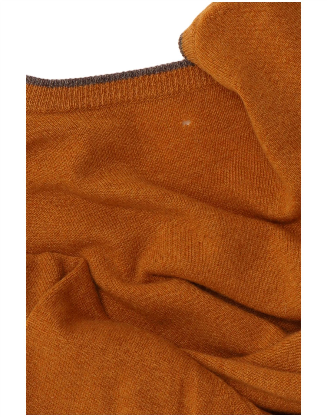 GANT Maglione da uomo con scollo a V XL in lana gialla