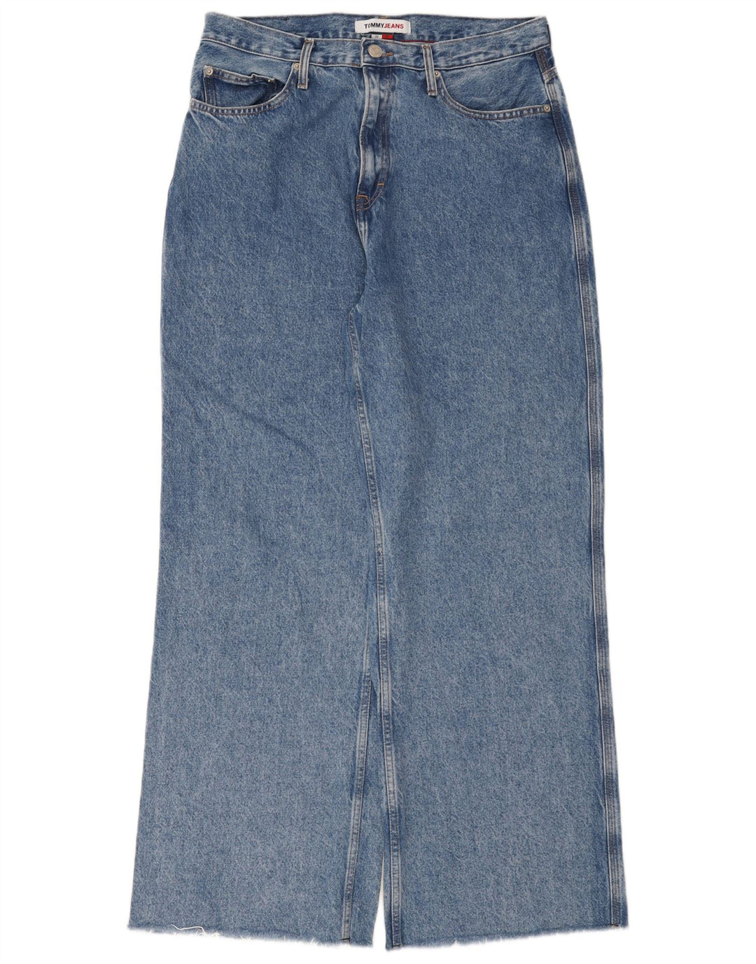 Jeans a gamba larga da donna Tommy Hilfiger W32 L32 Blu