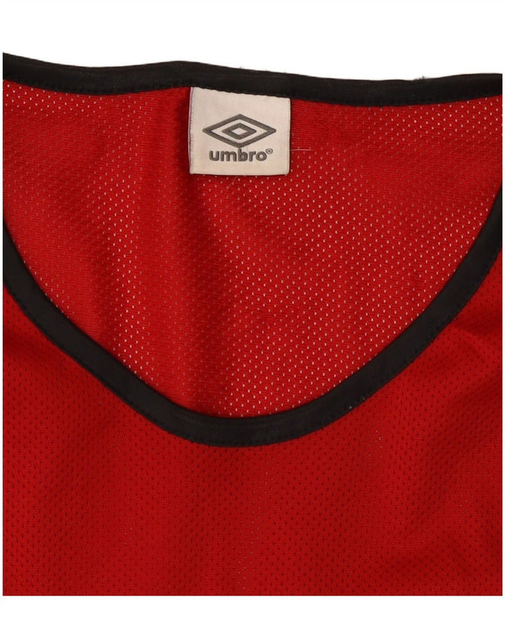 Umbro Canottiera grafica da uomo XL Sport in poliestere rosso