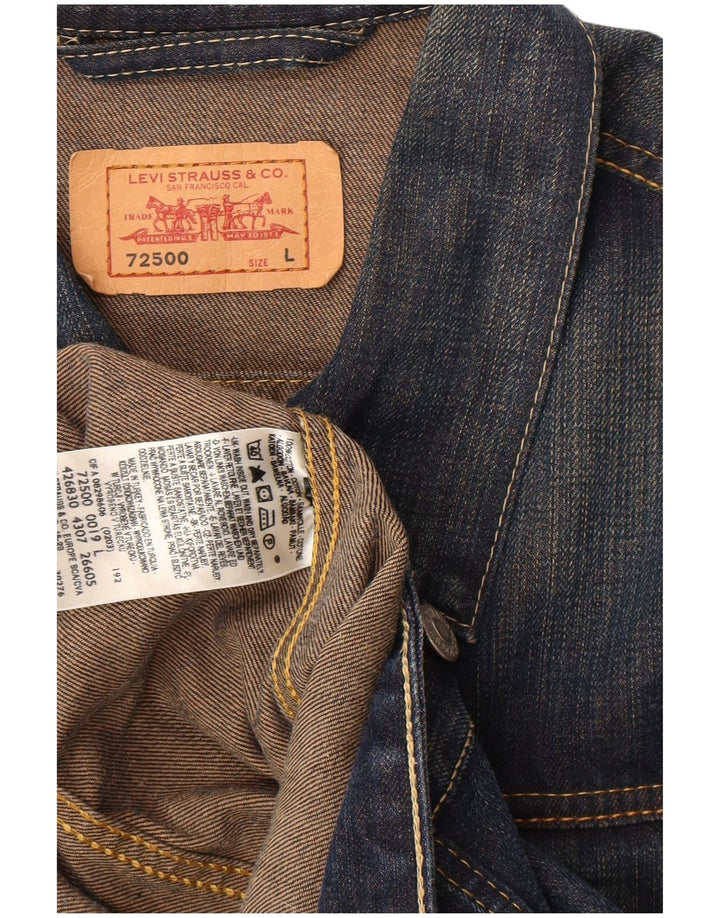Giacca di jeans da uomo Levi's UK 40 grande cotone blu