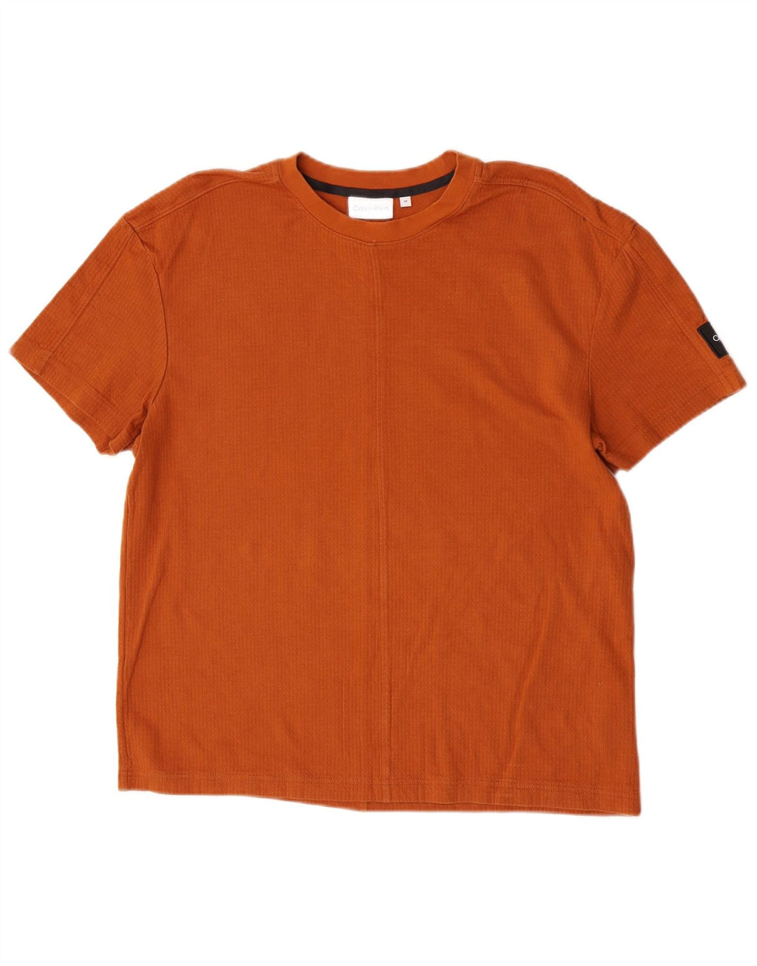 Maglietta da uomo Calvin Klein Top in cotone arancione medio