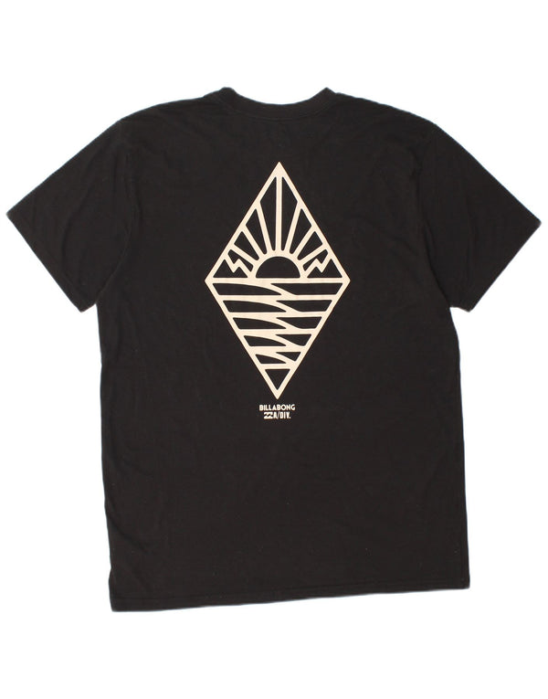 BILLABONG T-shirt grafica da uomo Recycler Top grande in poliestere nero