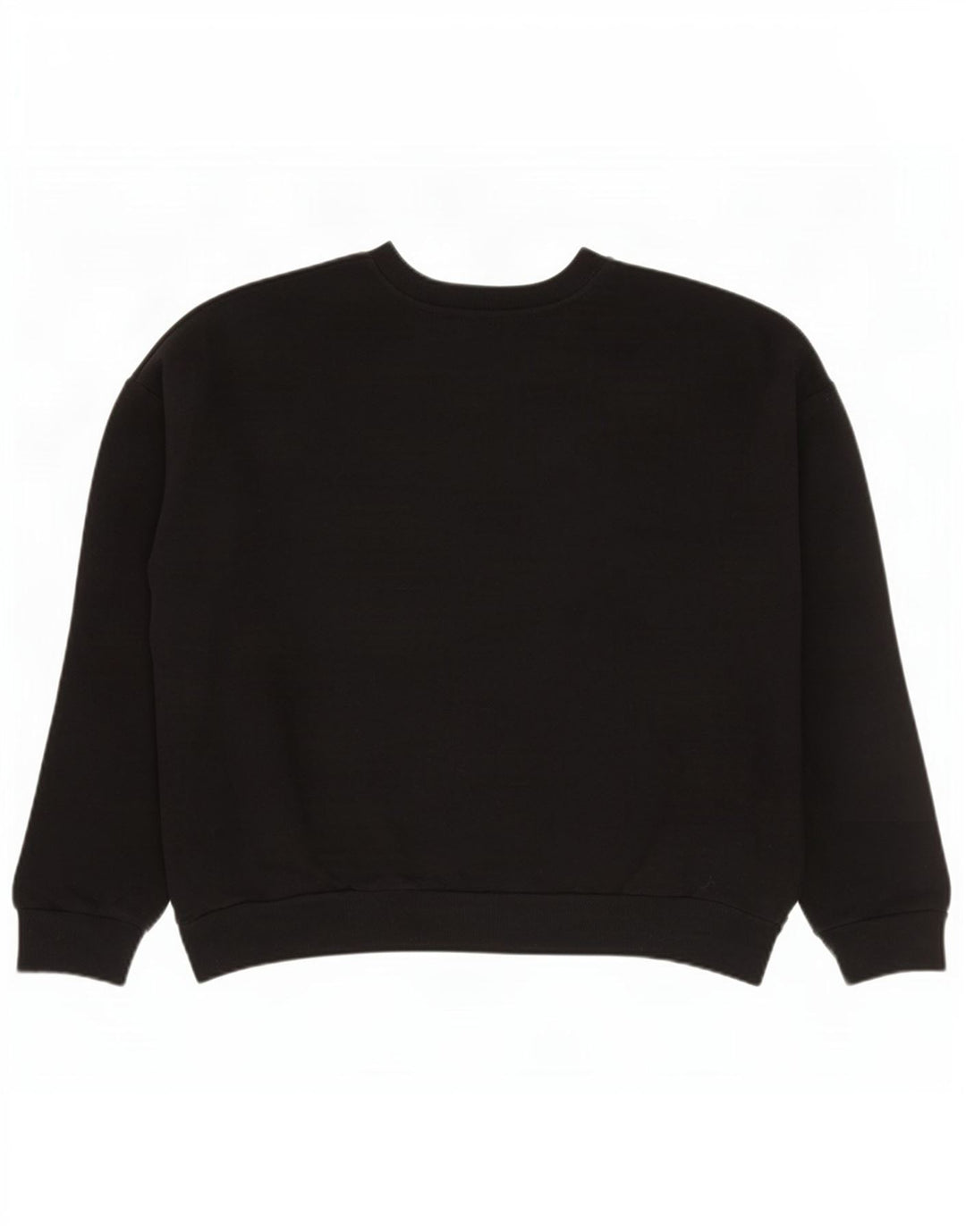 Felpa oversize grafica da donna Zara UK 16 grande cotone nero