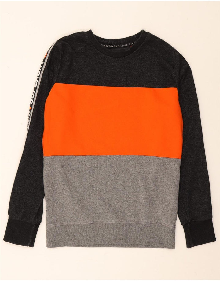 Felpa grafica da uomo Superdry Maglione piccolo multicolore Colourblock