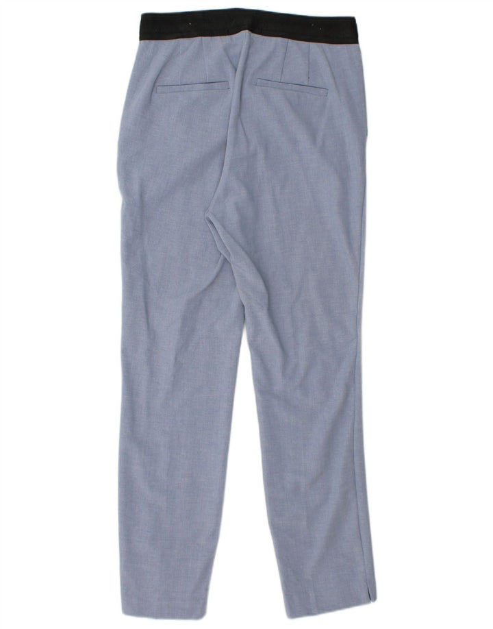 ZARA Womens Slim Chino Trousers Medium W28 L27 Blue Polyester