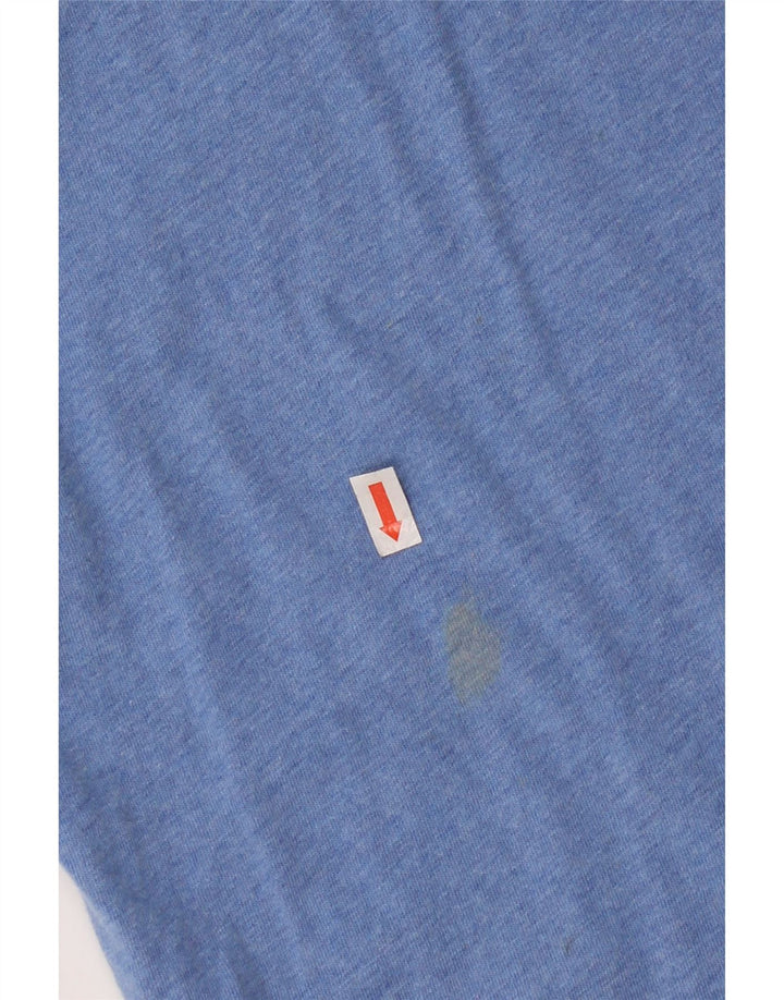 T-shirt grafica da uomo Fat Face Top grande in cotone blu