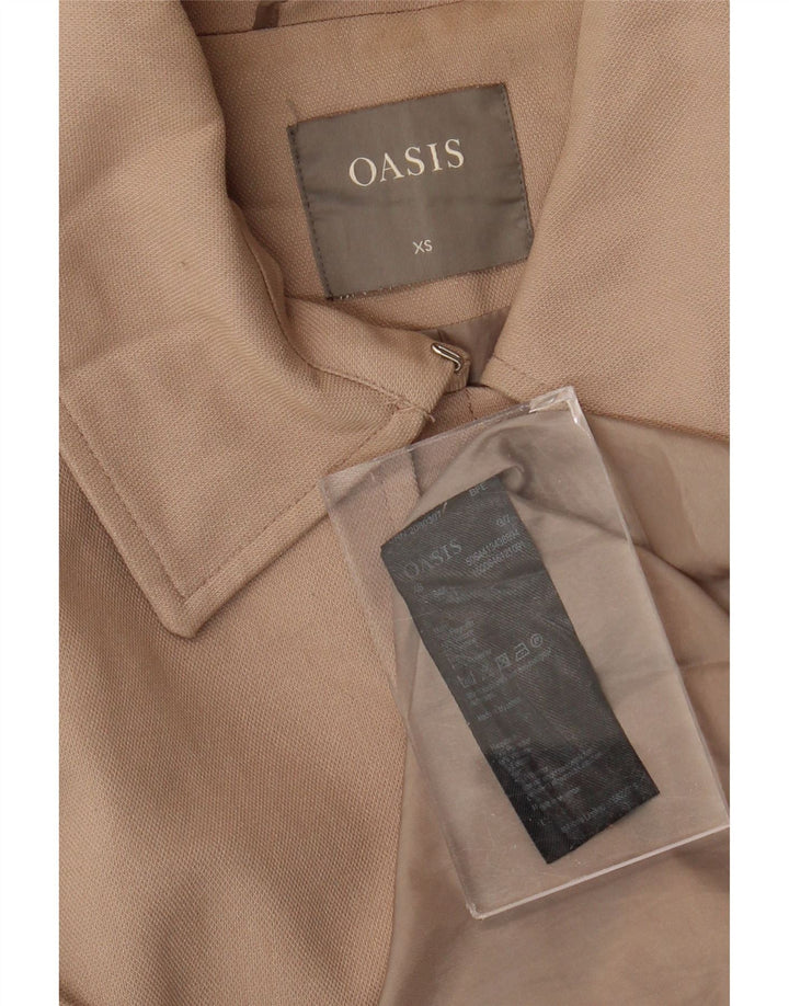 Trench da donna Oasis UK 6 XS Poliestere beige