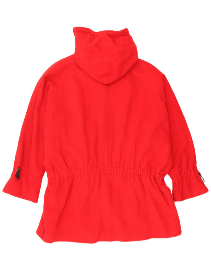 Soprabito oversize da donna vintage UK 14 lana rossa media