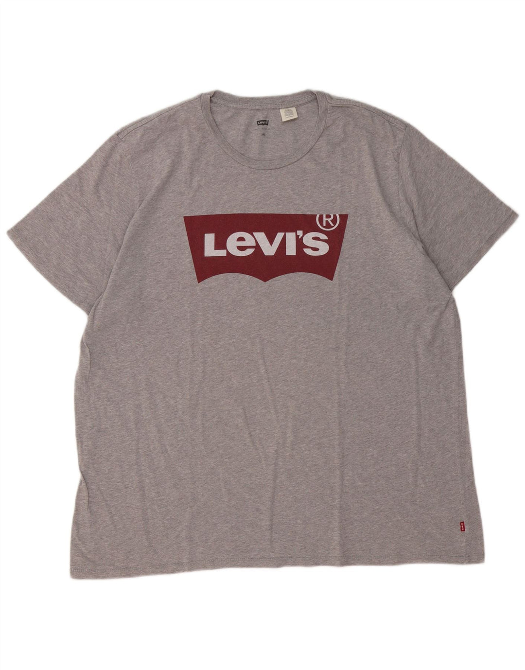 T-shirt grafica da uomo Levi's Top 2XL cotone chiazzato grigio