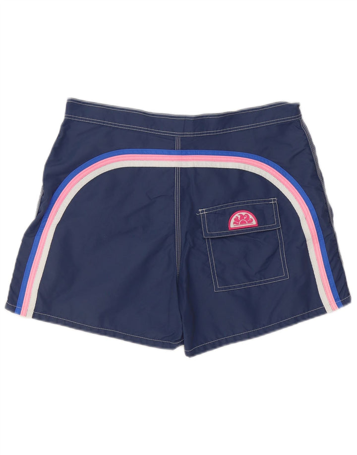 Pantaloncini da bagno da uomo Sundek medio in nylon blu navy