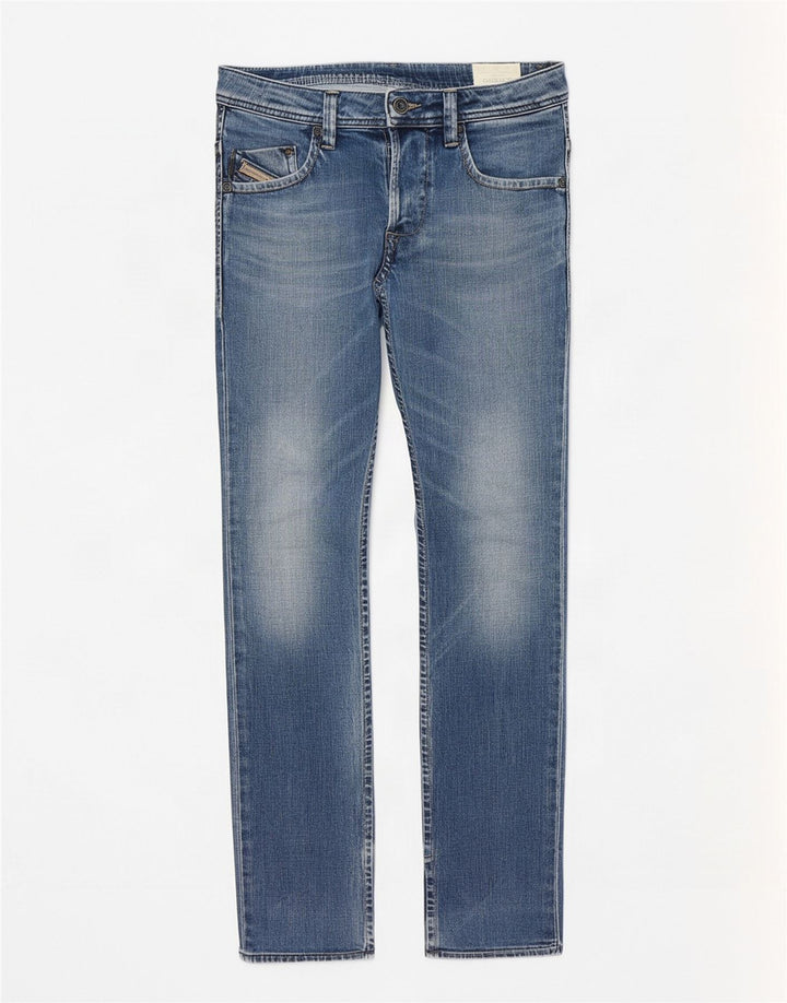 Jeans dritti slim da uomo Diesel Darron W30 L32 cotone blu