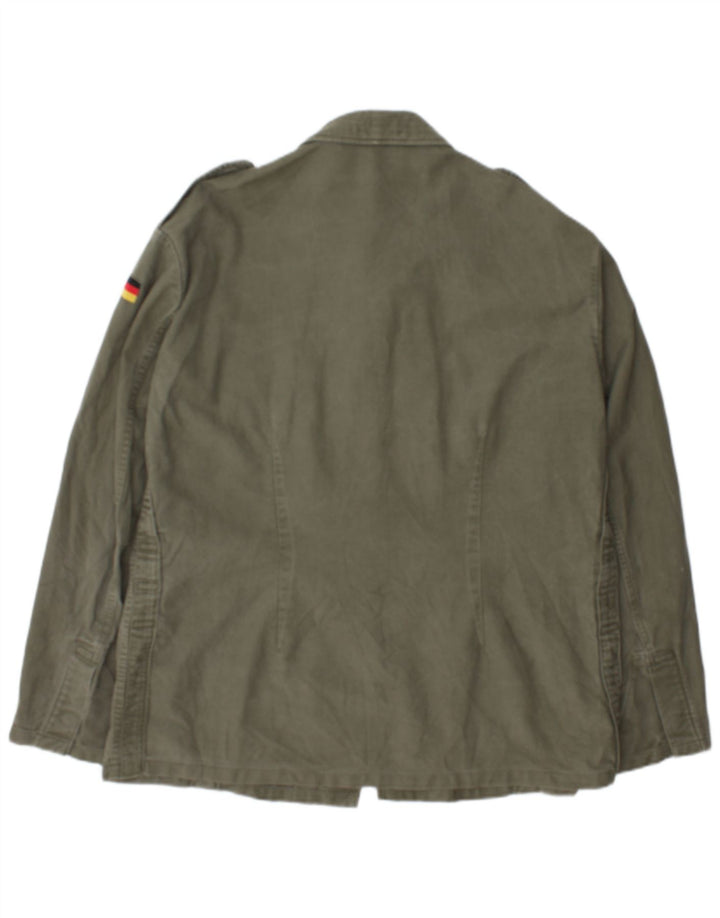 Giacca militare vintage da uomo UK 40 grande color kaki