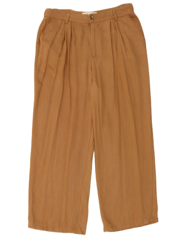 Pantaloni chino con pegged da donna Fat Face UK 12 Medium W32 L27 Lyocell marrone