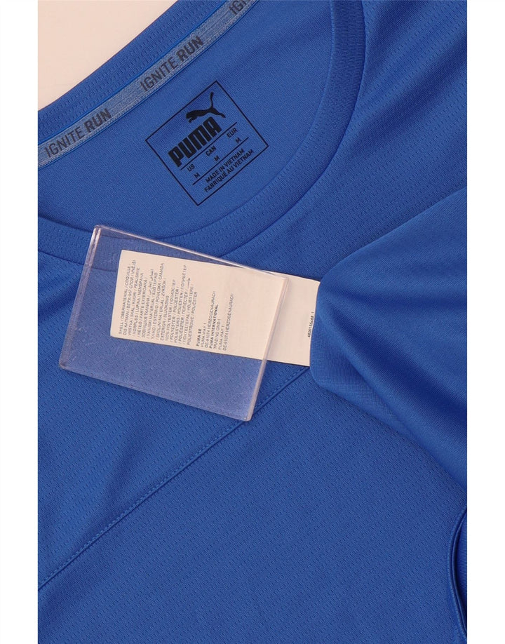 T-shirt da uomo Puma Top blu medio in poliestere