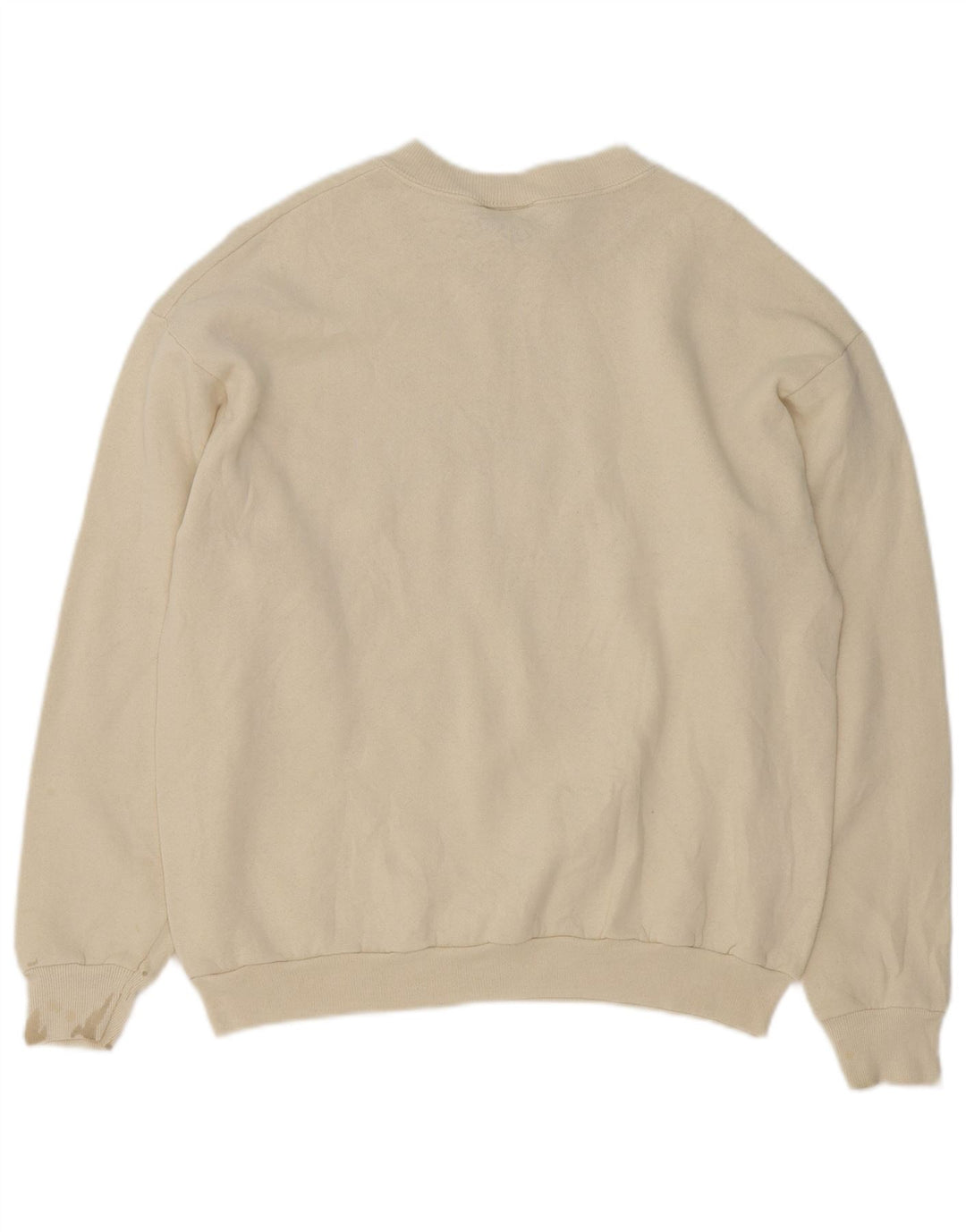 Felpa grafica da uomo Lee, maglione, cotone bianco sporco medio