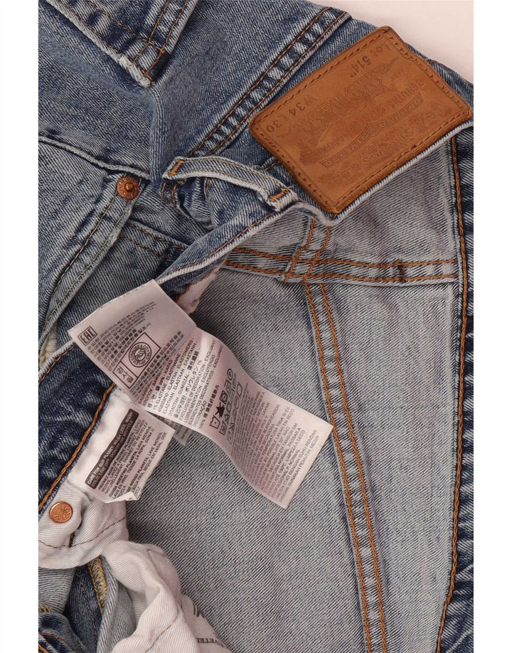 Levi's Uomo 514 Jeans dritti W34 L30 Cotone Blu