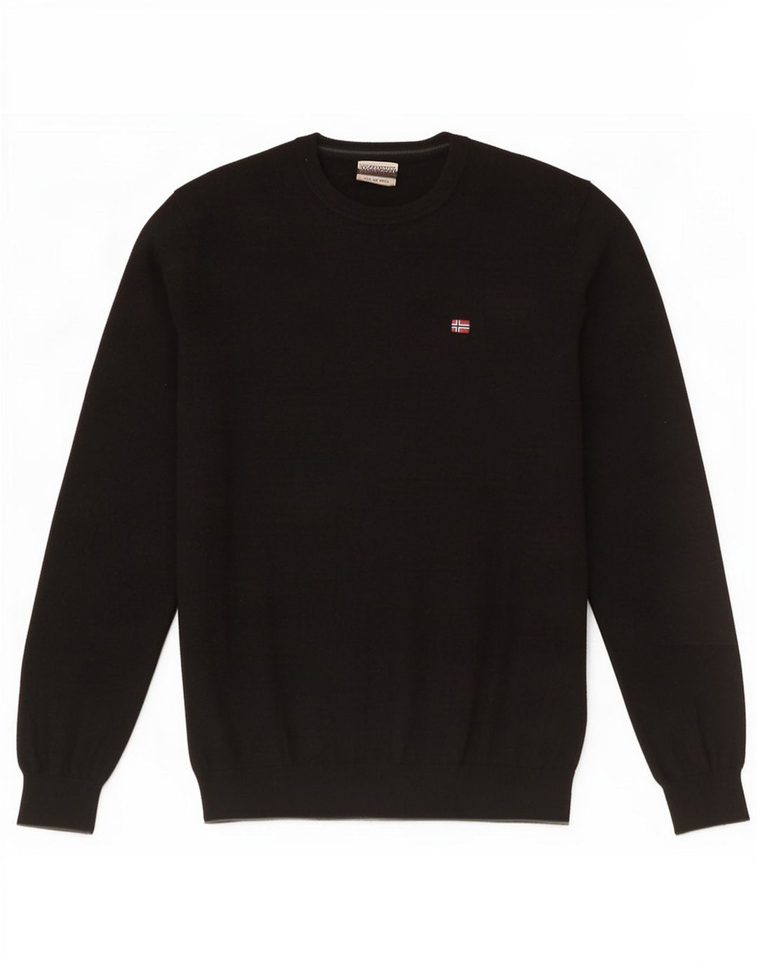Maglione maglione girocollo da uomo Napapijri in lana nera media