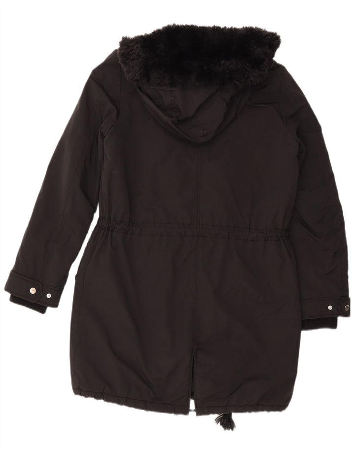 Giacca parka oversize con cappuccio da donna Tommy Hilfiger UK 10 piccola nera