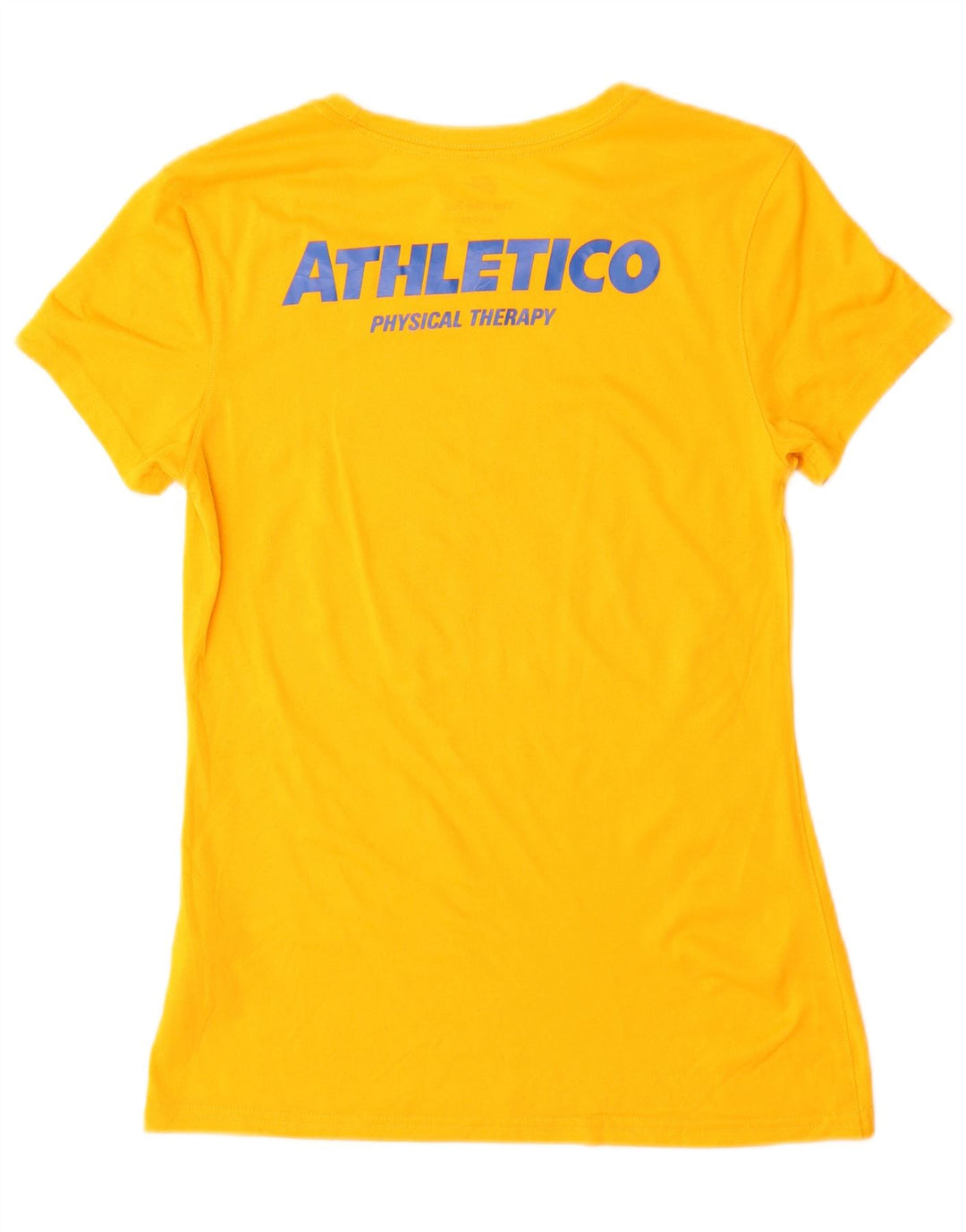 T-shirt grafica da donna Nike Brasil Top UK 10 piccola in poliestere giallo