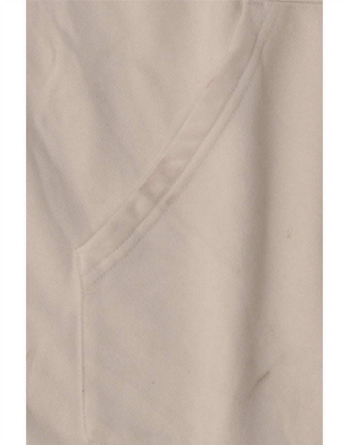 Giacca da tuta da donna ADIDAS UK 16/18 grande cotone bianco