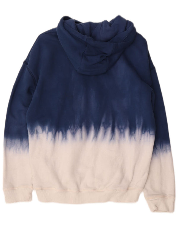 Felpa con cappuccio da bambino Marks & Spencer 12-13 anni in cotone tie dye blu navy