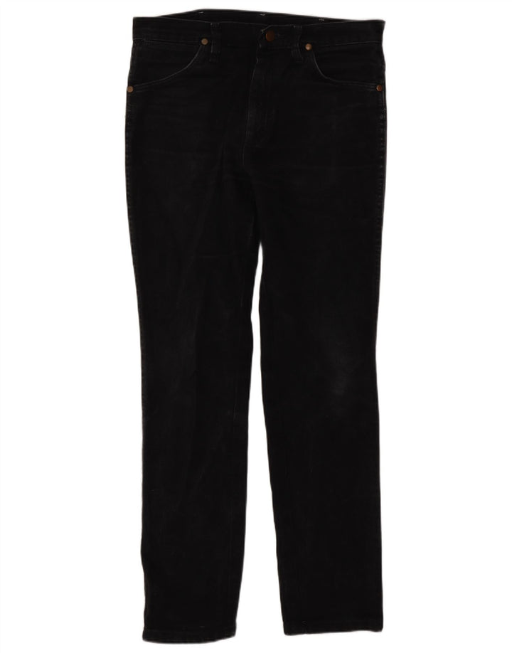 Jeans dritti da uomo Wrangler W29 L30 cotone nero