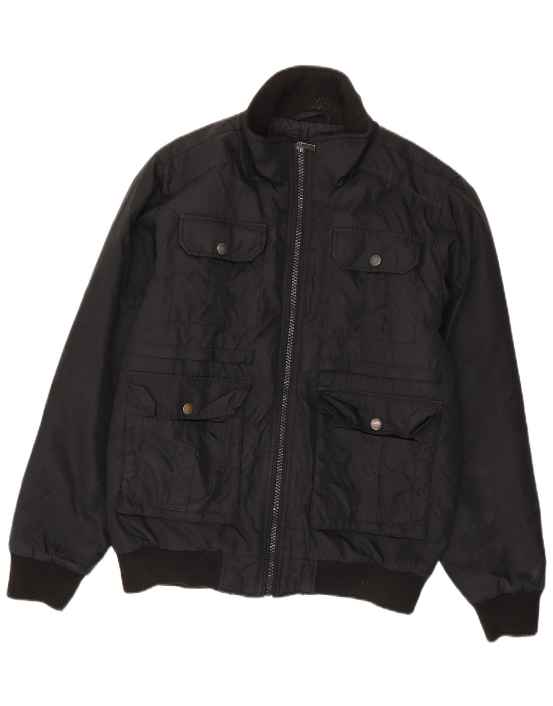 Giubbotto bomber da uomo Jack & Jones UK 38 poliestere nero medio