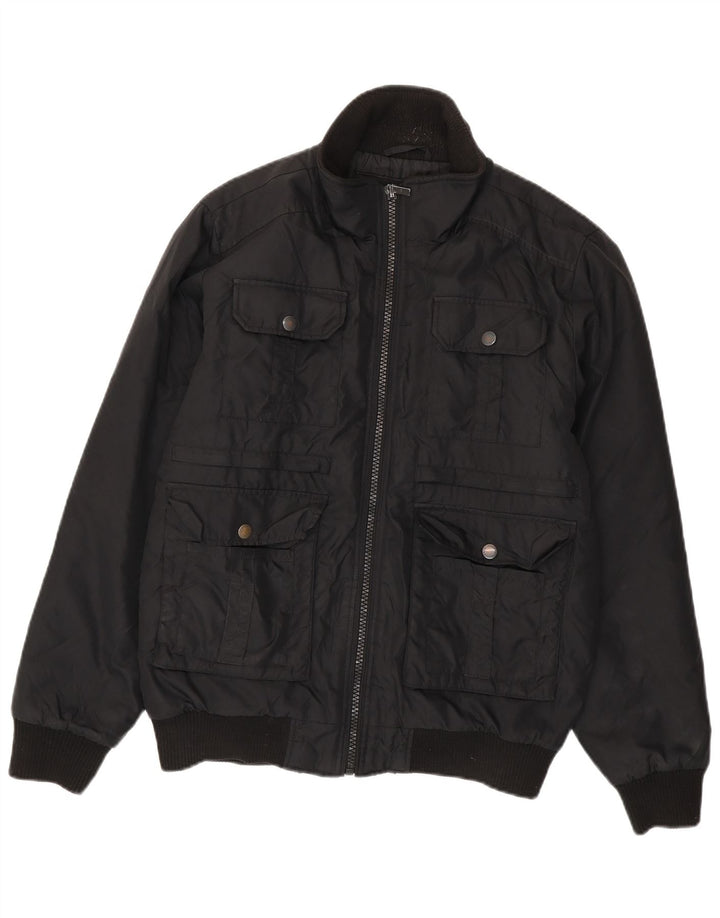 Giubbotto bomber da uomo Jack & Jones UK 38 poliestere nero medio